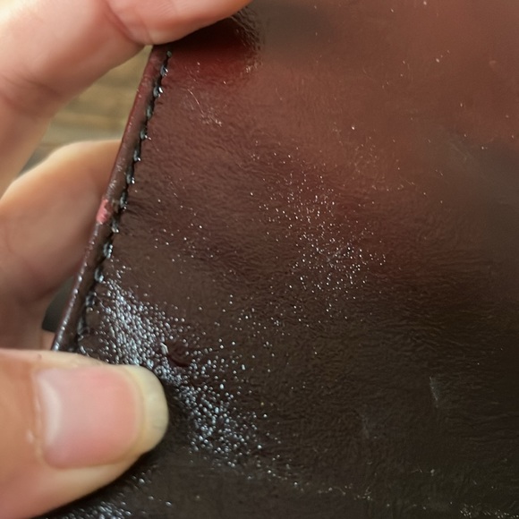 Banana Republic reddish brown to black ombré clutch. - Picture 8 of 8